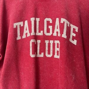 Tailgate Club Red Corduroy Sweatshirt